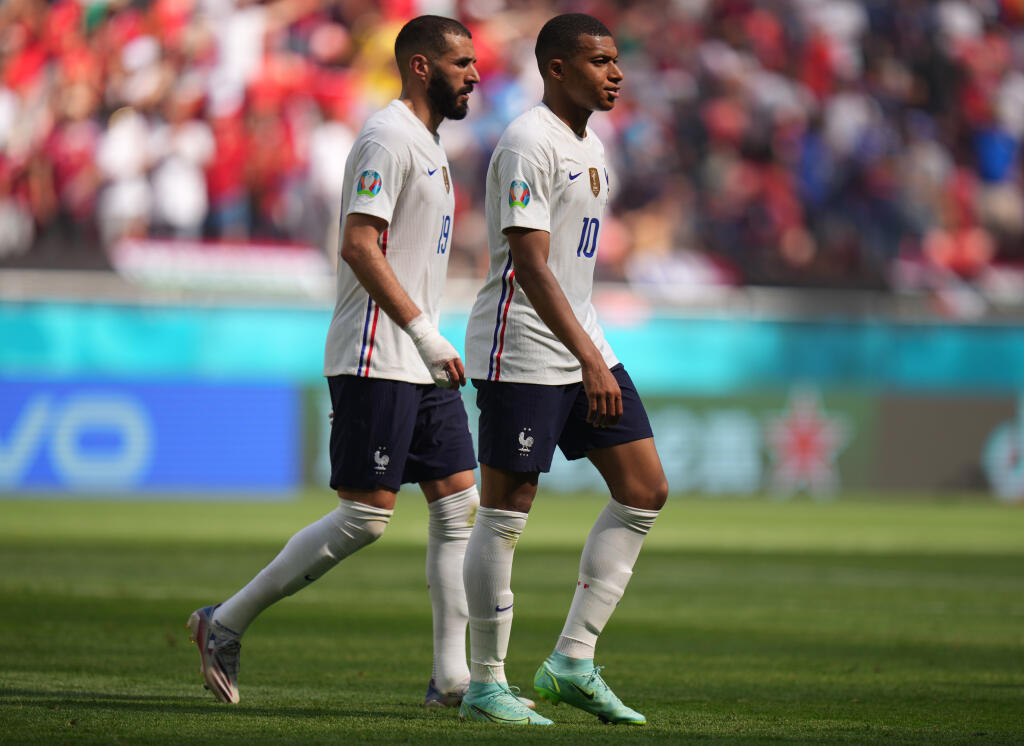 Karim Benzema a Kylian Mbappé.