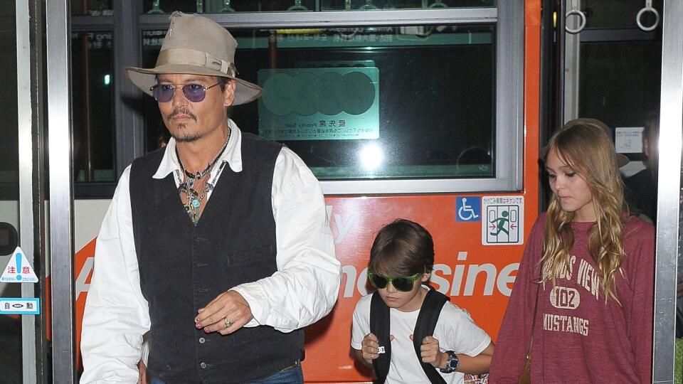 Hviezdny herec s deťmi: Johnny Depp, Jack Depp a Lily Rose Melody Depp