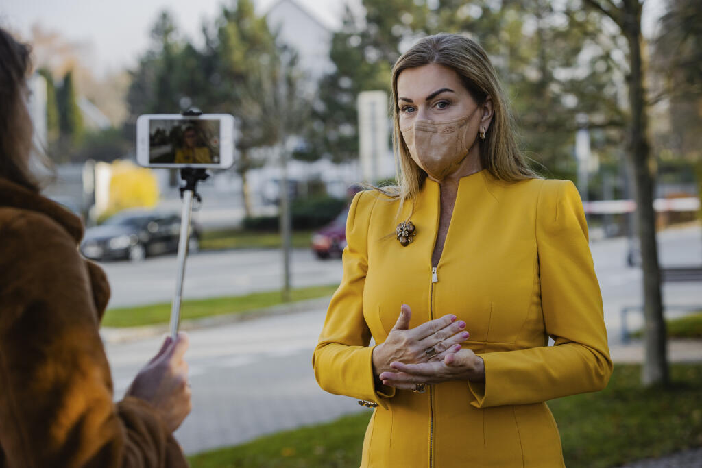 Na snímke poslankyňa Európskeho parlamentu za stranu SMER – sociálna demokracia Monika Beňová.