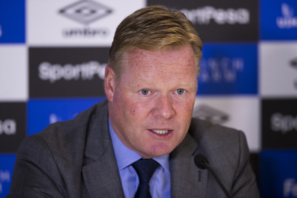 Ronald Koeman v časoch, keď bol trénerom Evertonu v anglickej Premier League
