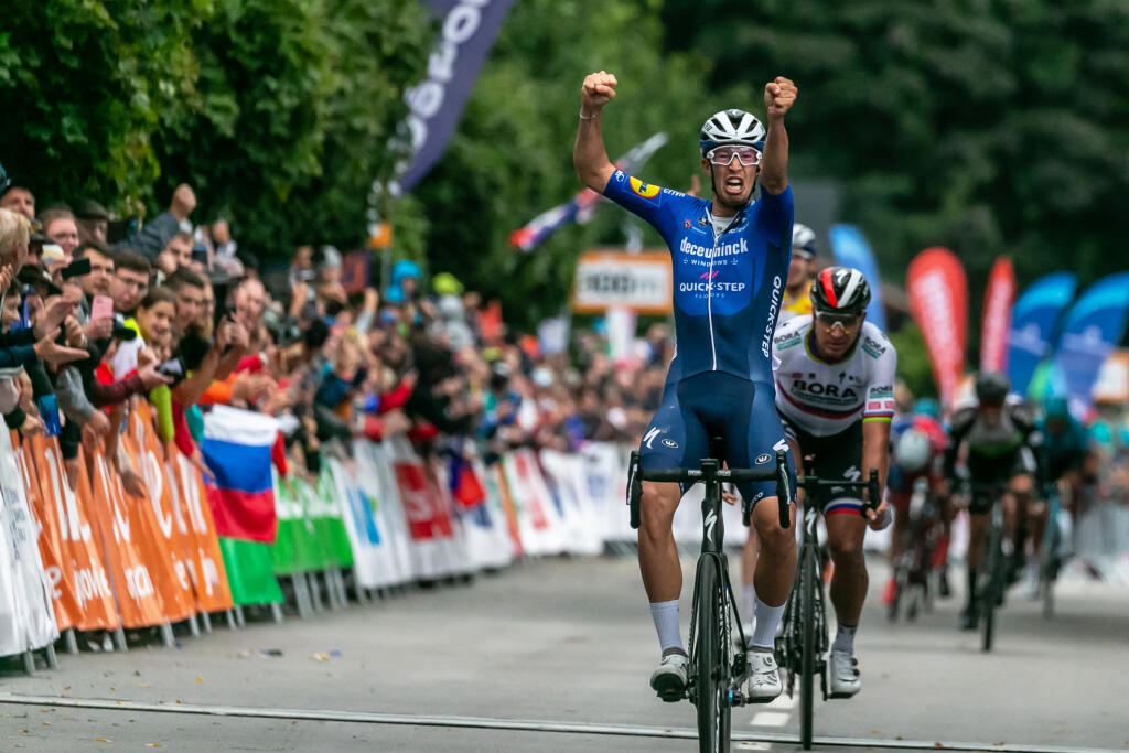 Na snímke je Jannik Steimle počas druhej etapy cyklistických pretekov Okolo Slovenska s cieľom v Dolnom Kubíne.