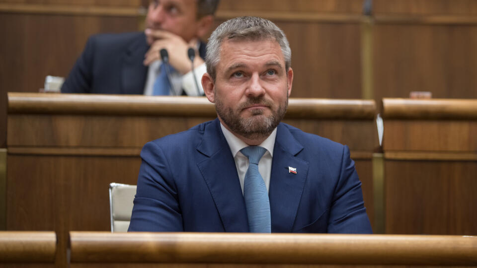 Pokus o odvolanie predsedu vlády SR Petra Pellegriniho po kauze Moniky Jankovskej. Na snímke je Peter Pellegrini a Andrej Danko.