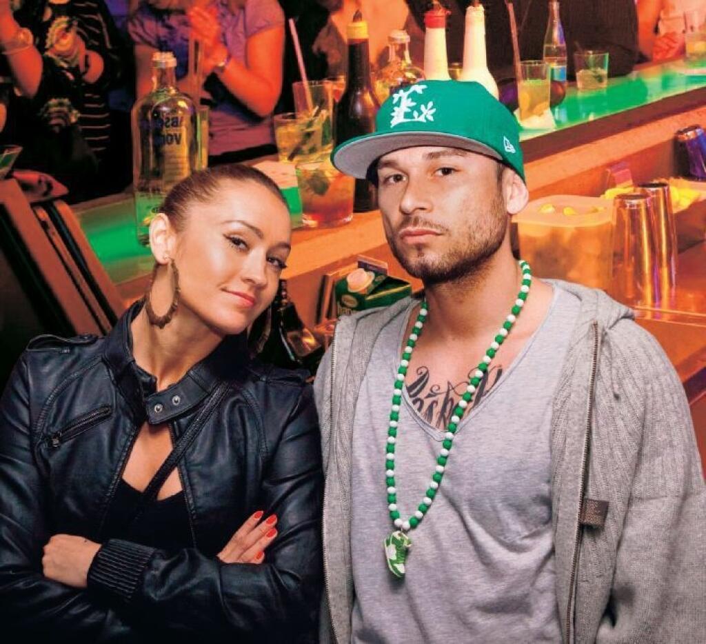 Melánia Kašenčáková a Johny Mečoch sa zabávali v Absolut Trafo Music Bare v centre Bratislavy.