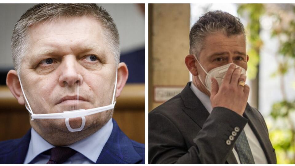 Robert Fico (Smer-SD) a Roman Mikulec (OĽaNO).