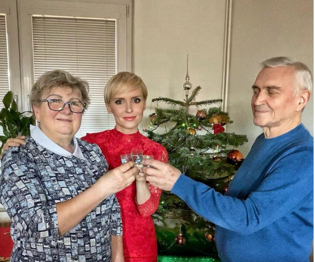 Kveta Horváthová s rodičmi