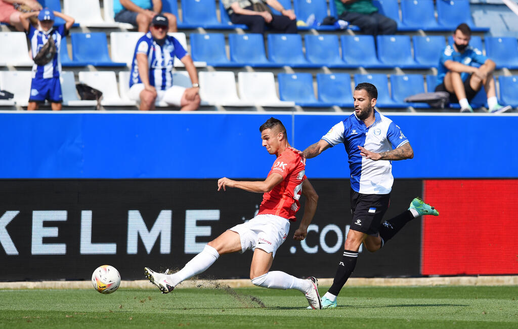 Martin Valjent v akcii v drese Mallorcy.