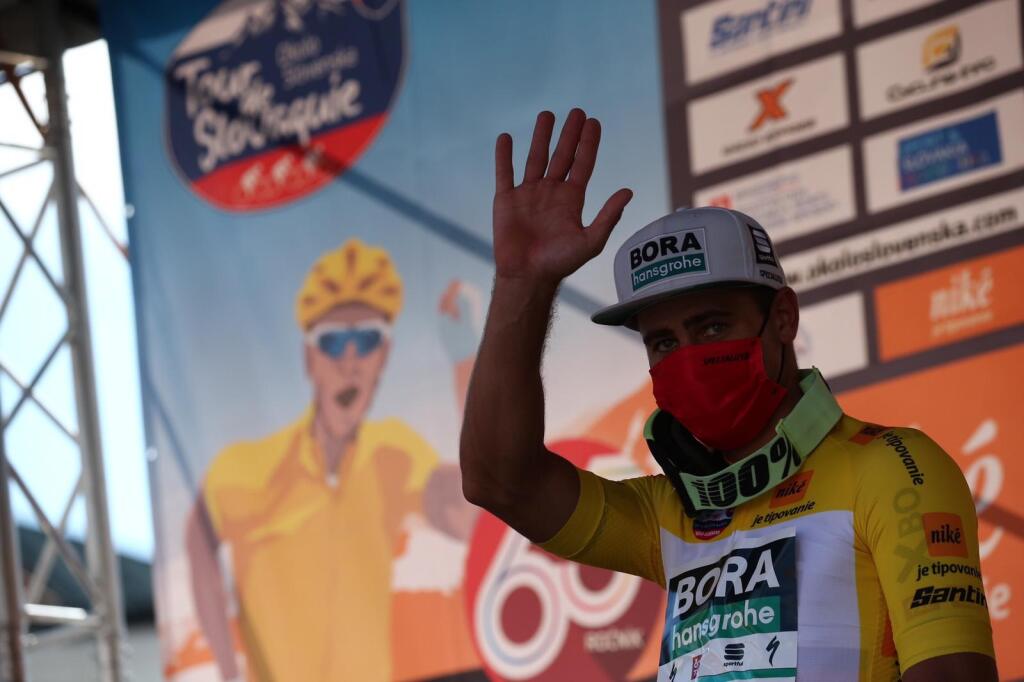 Peter Sagan počas dnešných pretekov Okolo Slovenska