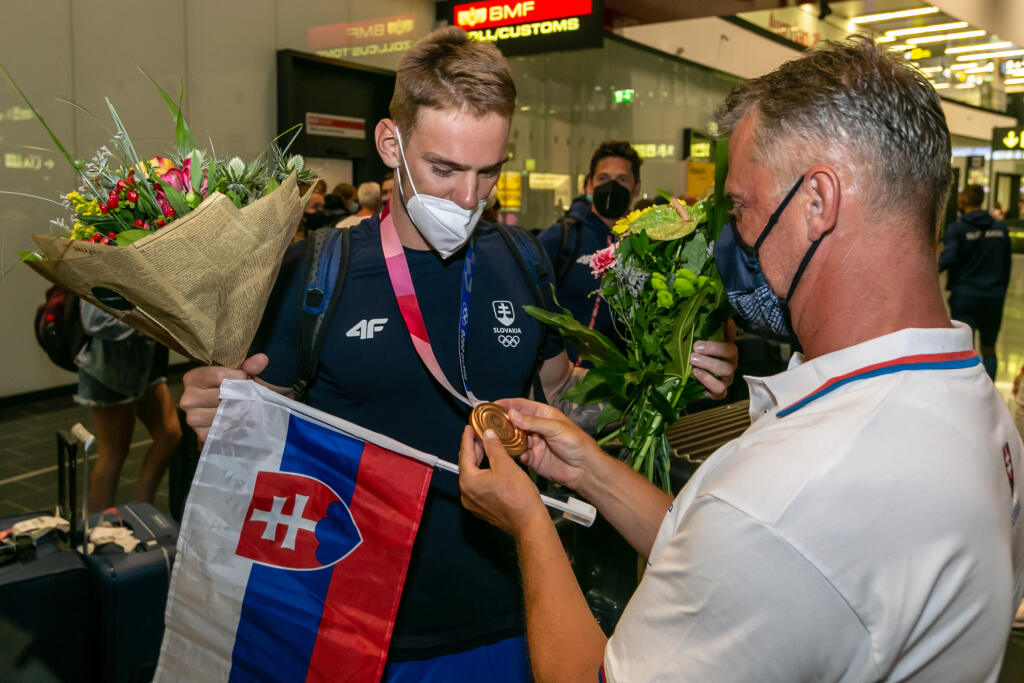 Adam Botek po návrate z olympiády.