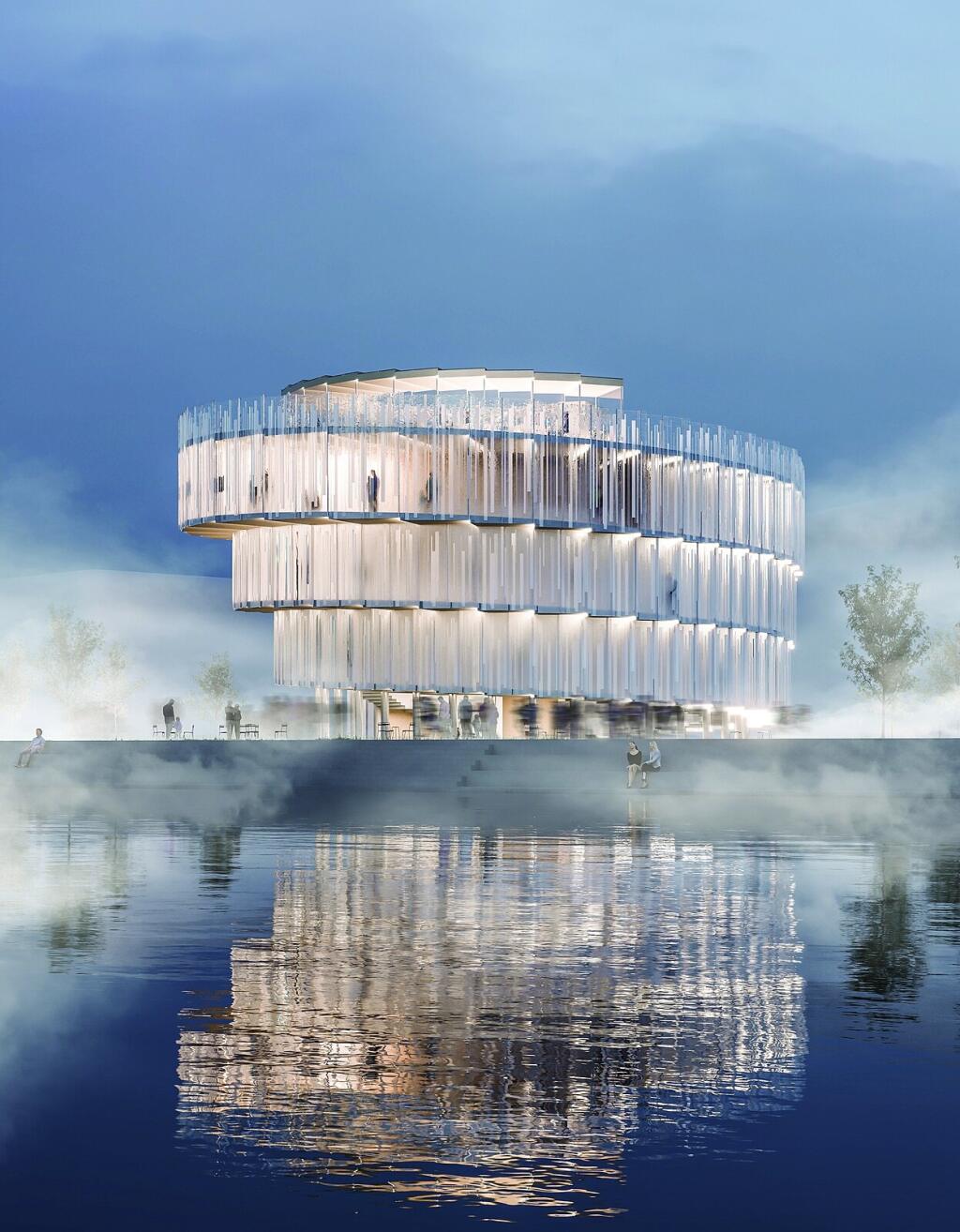 Návrh českého pavilonu od architektonického studia Apropos Architects v spolupráci s architektkou Terezou Šváchovou a štúdiom Lunchmeat.