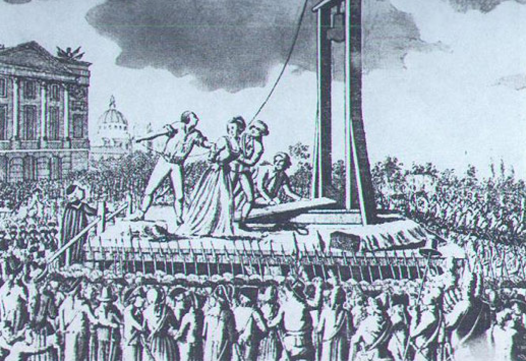 Во время революции казнили. Гильотина казнь Марии Антуанетты. Казнь Марии-Антуанетты 16 октября 1793 года.