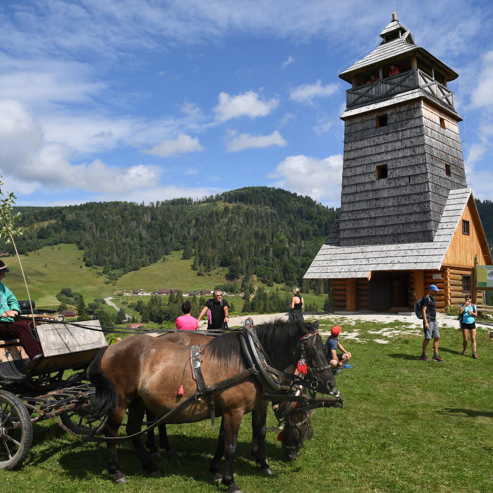 Rozhľadňa Zbojská v Národnom parku Muránska planina