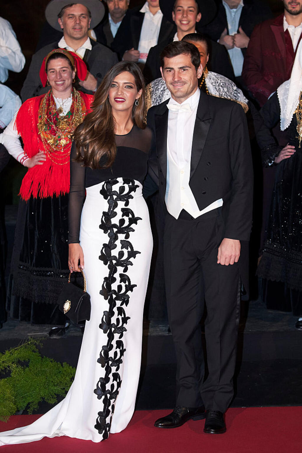 GUIMARAES, PORTUGAL - NOVEMBER 28: Iker Casillas and wife Sara Carbonero attend a Gala Dinner at the Dukes of Braganza Palace during the Spanish Royals official visit to Portugal on November 28, in Guimaraes, Portugal (Photo by Carlos Alvarez/Getty Images)