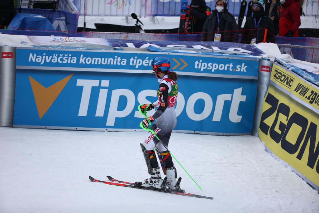 Petra Vlhová bola líderkou po 1. kole slalomu v Jasnej.