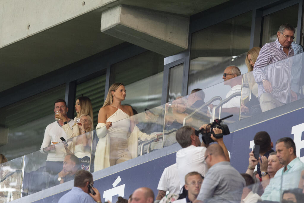 Tabák sledovala zápas Slovana s Ferencvárosom z VIP-ky na štadióne.
