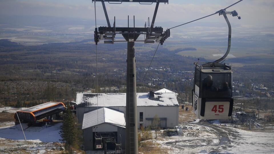 kabínková lanovka Vysoké Tatry stožiar kabína
