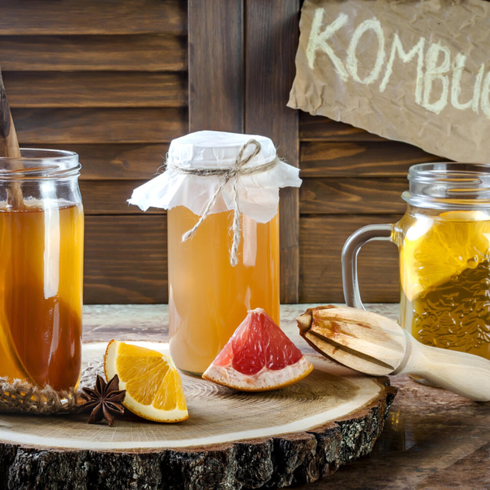 Kombucha je fermentovaný čaj.