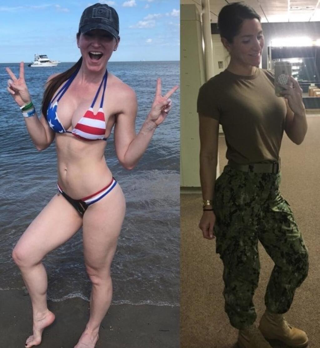 Военные девушки в бикини
