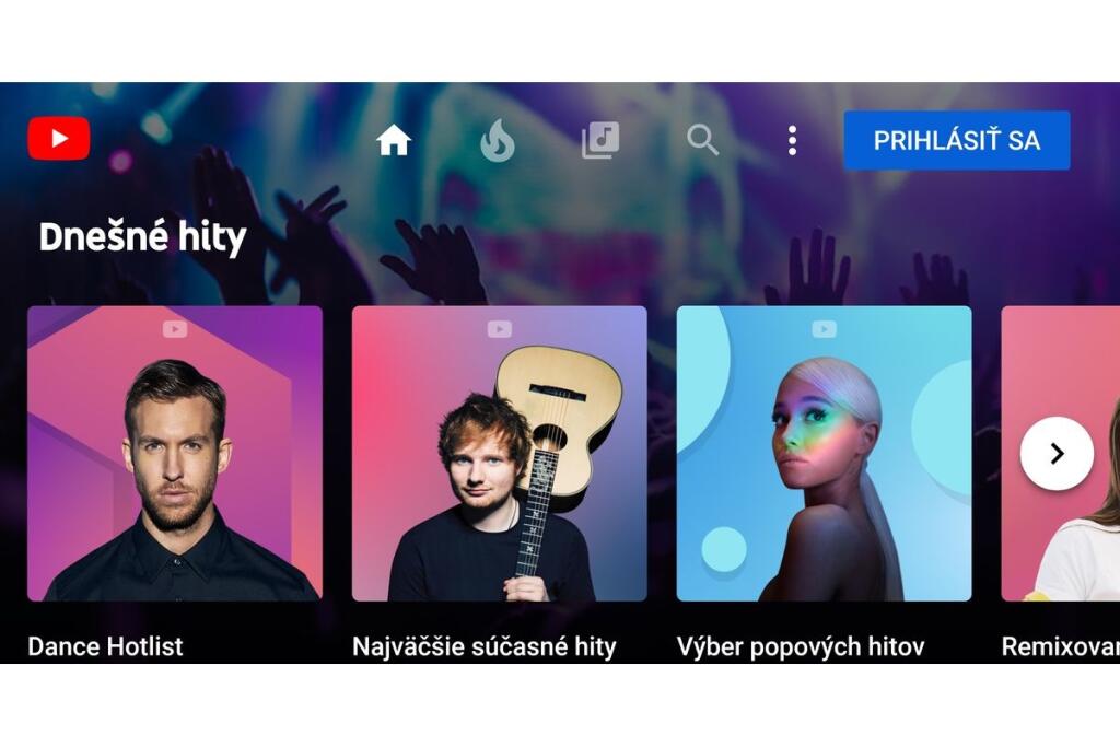 YouTube Music main