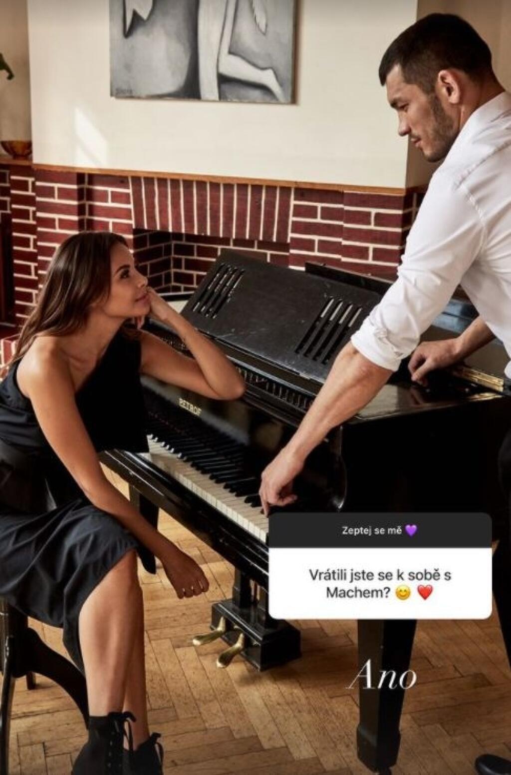 Monika Bagárová pri tejto fotke verejne priznala na sociálnej sieti, že s Makhmudom sa znova dala dokopy.