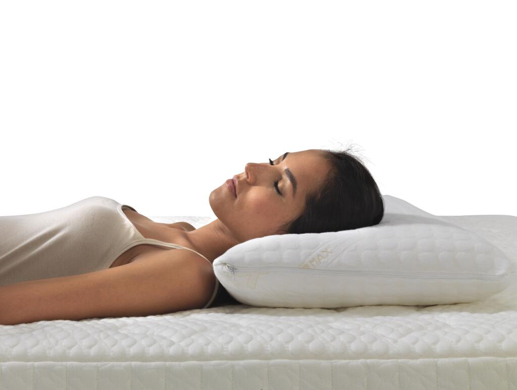 Правильное положение на подушке при сне на спине