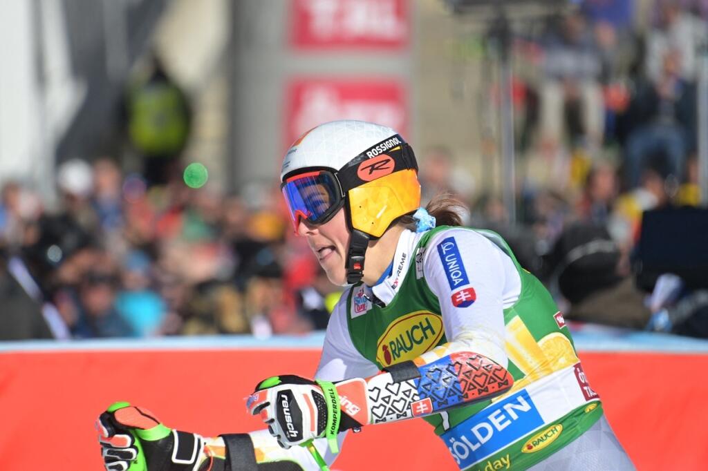 Petra Vlhová sa dokázala prepracovať zo 6. miesta po prvom kole na tretie miesto.