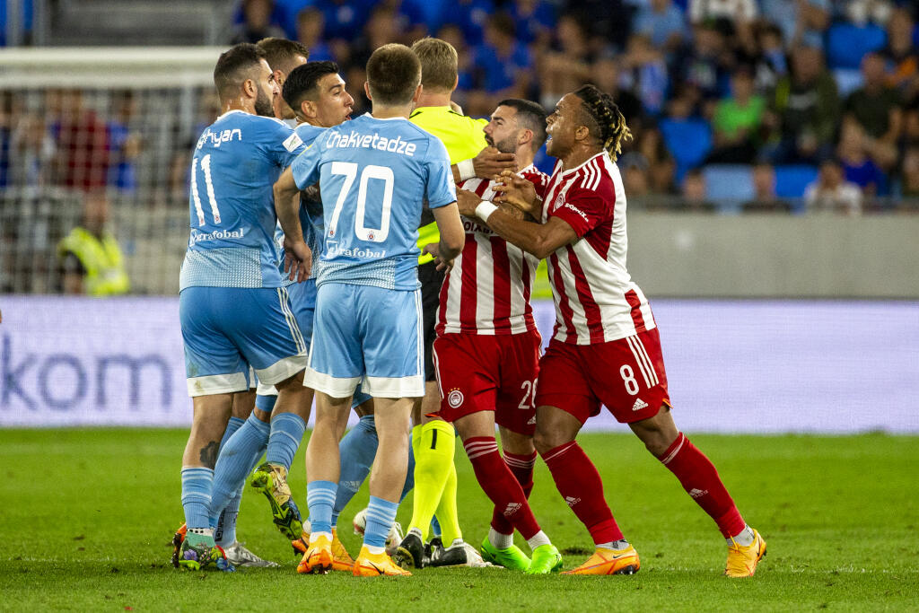 Na Tehelnom poli sa stretol v 3. kole kvalifikácie európskej ligy ŠK Slovan Bratislava a Olympiacos FC.