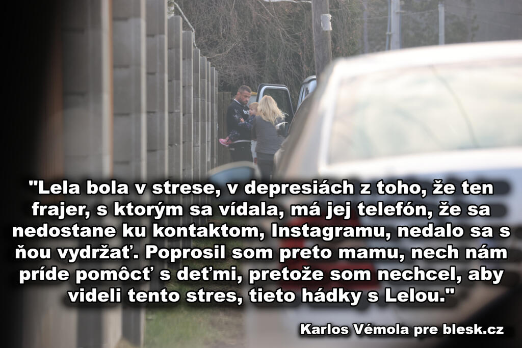 Vémola vysvetlil, čo sa dialo potom, ako sa k nemu Ceterová vrátila po rozchode.