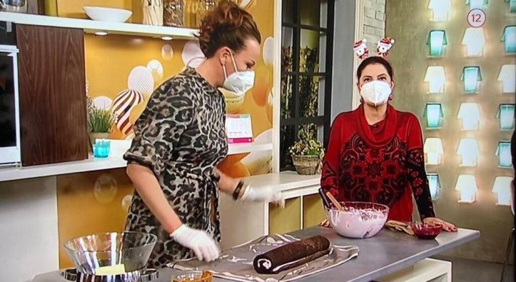 Iveta Malachovská moderovala v mikulášskej čelenke.