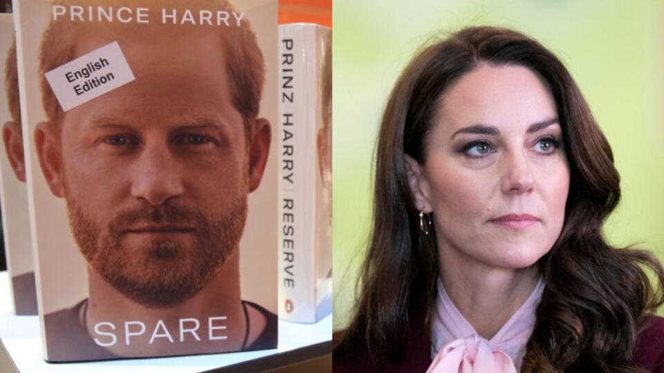 Harry v knihe spomína aj švagrinú Kate.