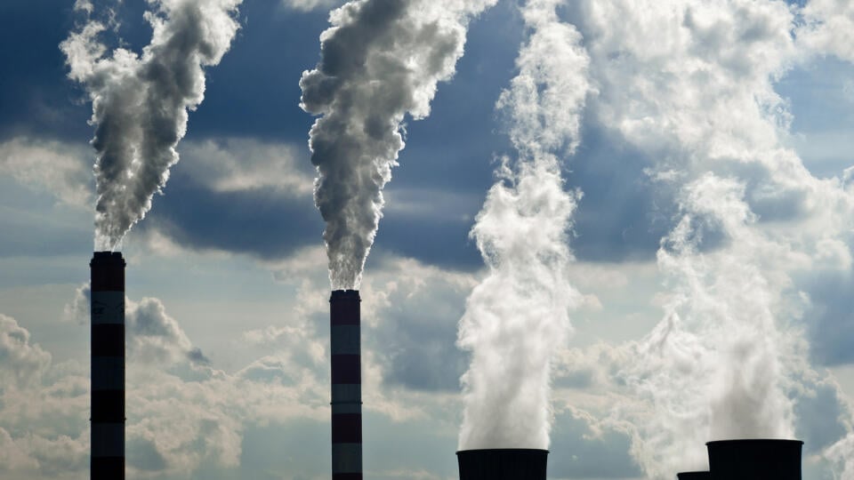 Chimneys,Of,Coal-fired,Power,Plant