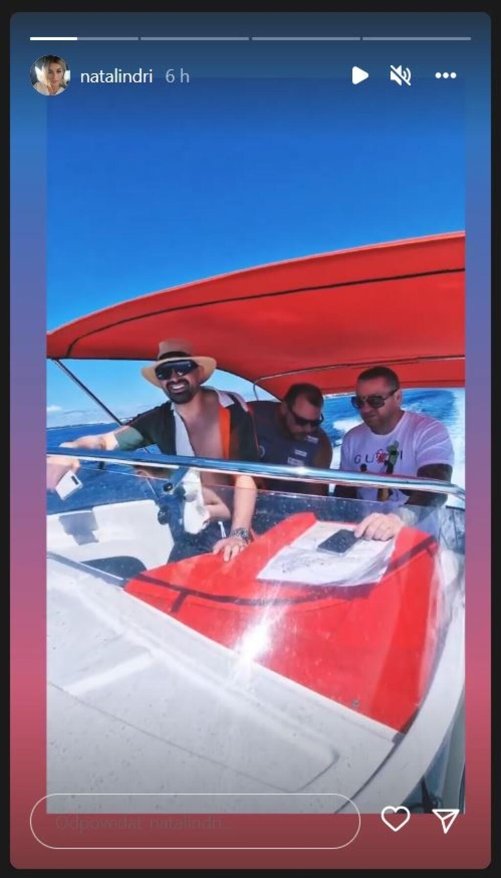 Véghovci si užívali dovolenku v Chorvátsku. Nemohla chýbať ani plavba loďou na mori.