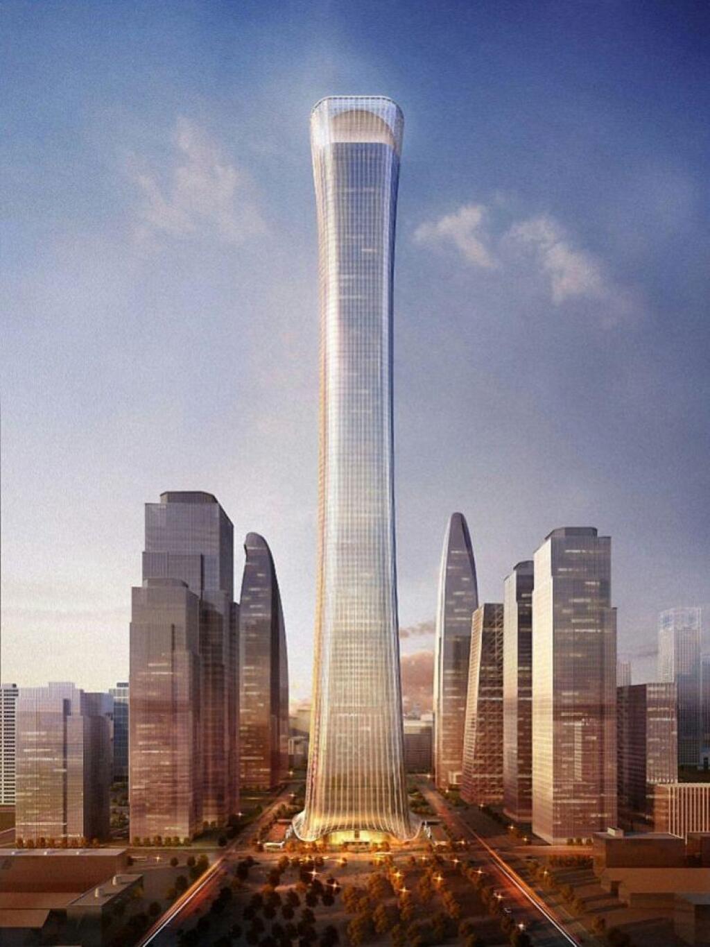 China towers. Пекинская башня CITIC. Пекинская башня CITIC, Пекин, Китай. Пекинская башня CITIC, Пекин, Китай – 528 метров. Башня Чайна-Цзунь.