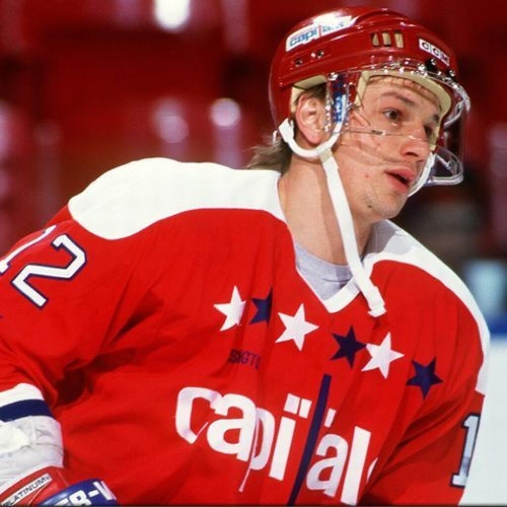 Slovenský hokejista Peter Bondra v drese Washingtonu Capitals.