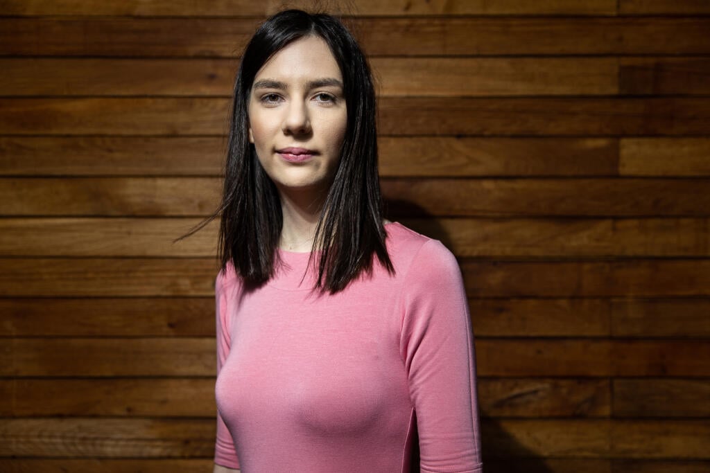 Diana Motúzová v Bratislave. 