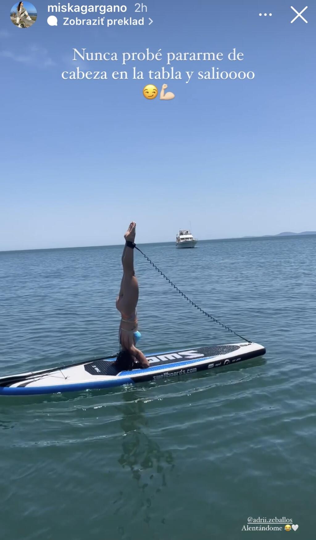 Pre jej skvelú fyzickú zdatnosť si môe dovoliť aj takéto kúsky.