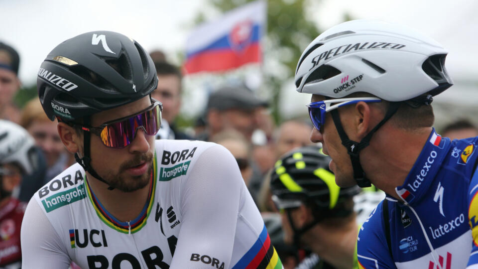 Peter Sagan (vľavo).