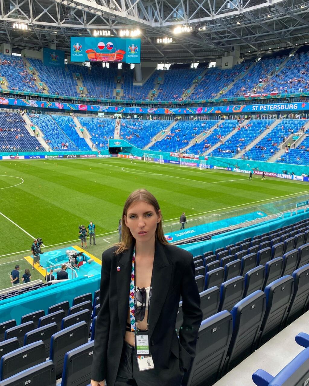 Daria Migalová si taktiež užila zápas Slovákov s Poliakmi.