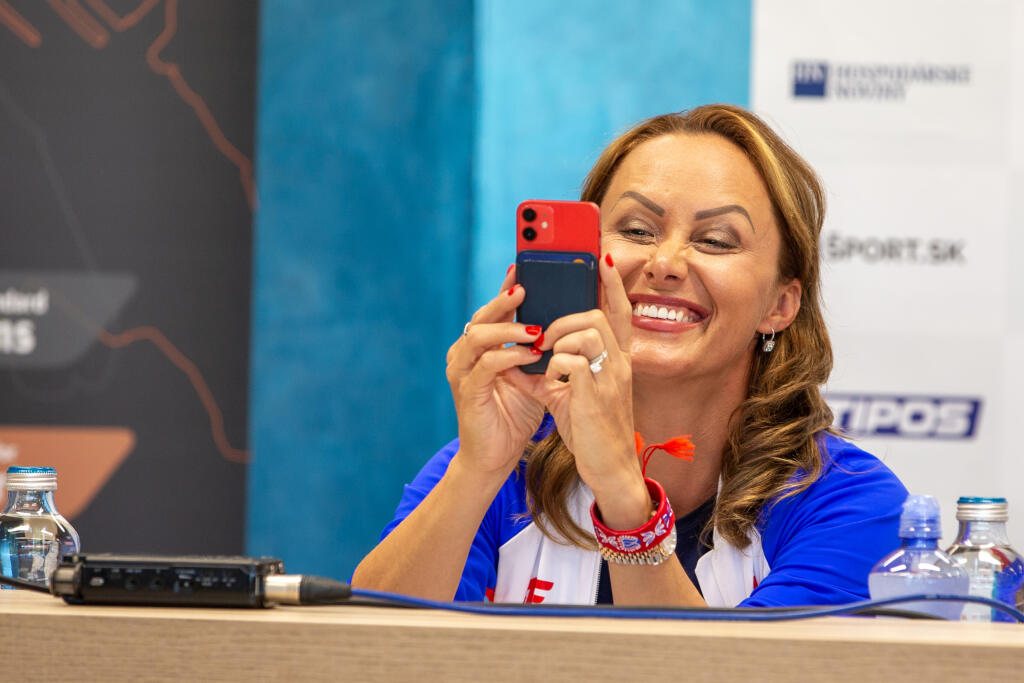 Olympijský festival “ TOKYO 2020” v areáli športového strediska v Šamoríne, kde privítali slovenských medailistov. Na snímke je Martina Štofaníková Sabbatini.