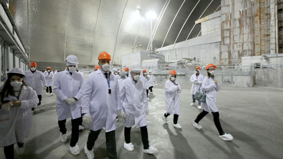 Commemoration of Chornobyl liquidators in Exclusion Zone