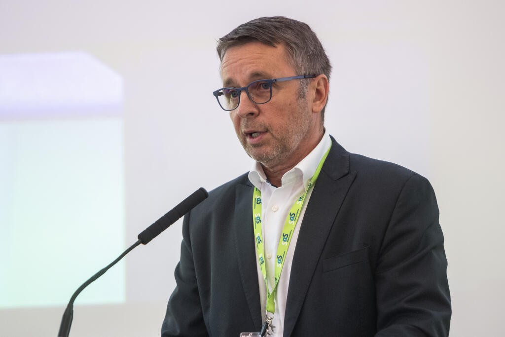 Bývalý minister financií SR Ivan Mikloš počas kongresu strany Sloboda a Solidarita (SaS) v Pezinku 12. júna 2021.