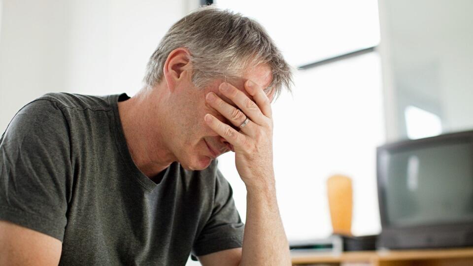 Depressed man
