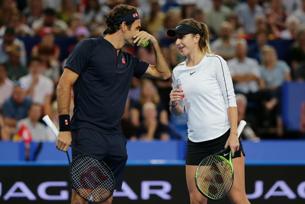 Roger Federer a Belinda Benčičová.