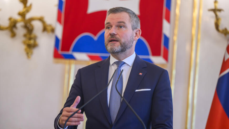 Prezident SR Peter Pellegrini prijal v Prezidentskom paláci v Bratislave ministra zdravotníctva SR Kamila Šaška