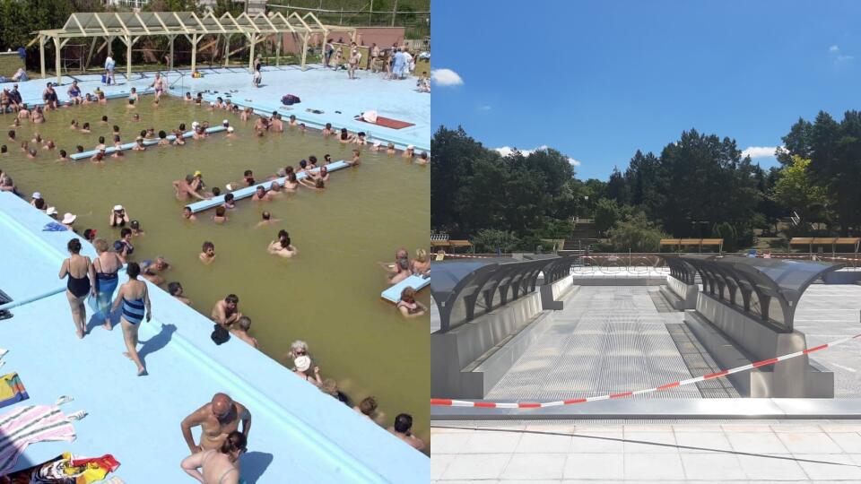 Kúpalisko Podhájska kedysi a dnes.