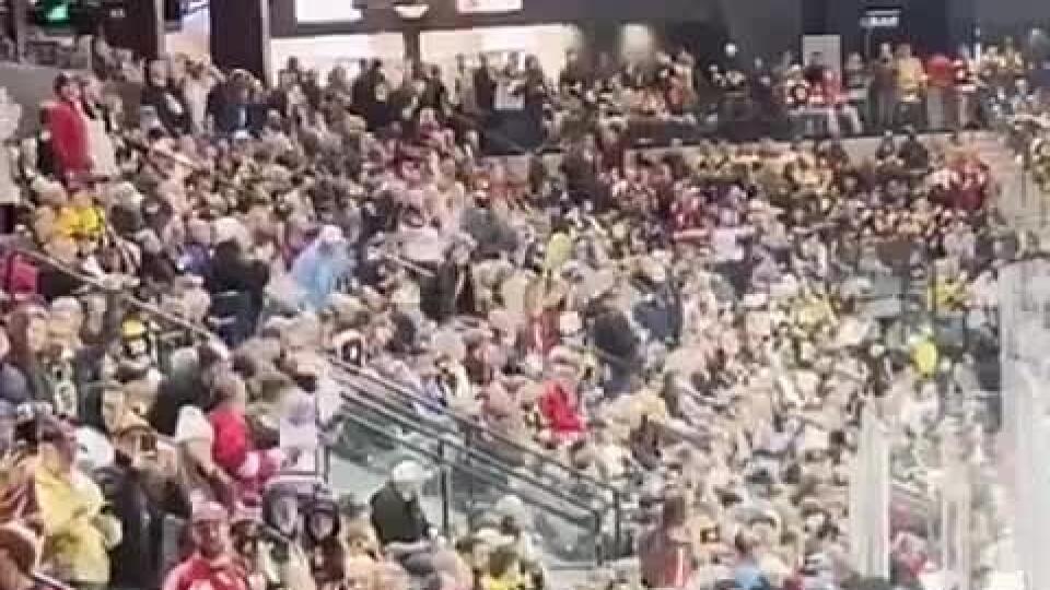 V NHL sa také niečo len tak nevidí: Takto sa mlátili fanúšikovia Bostonu a Arizony