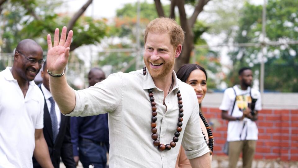 Vojvodkyňa Meghan a princ Harry počas návštevy Nigérie