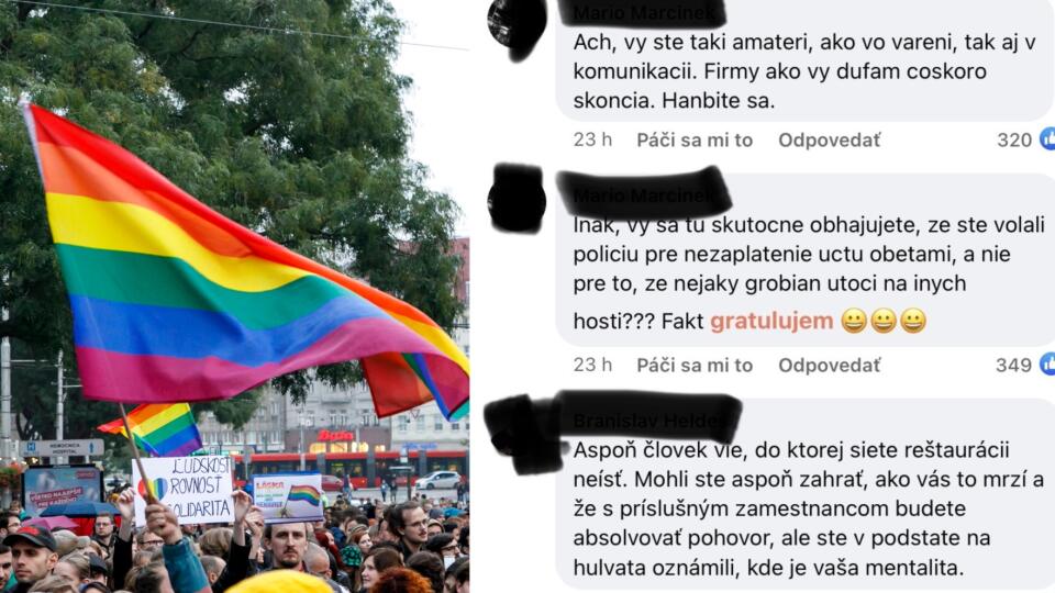 Nahnevaní ľudia: Stanovisko reštaurácie, kde došlo k napadnutiu gejského páru ich pobúrilo. Incident sa stal len tri dni po teroristickom útoku.