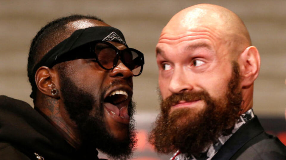 Boxeri Deontay Wilder a Tyson Fury.