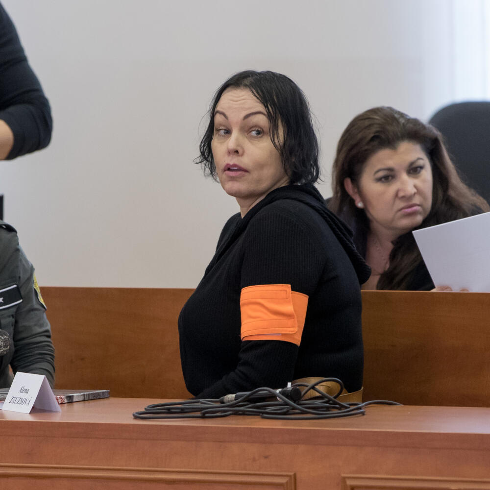 Alena Zsuzsová počas pojednávania na Špecializovanom trestnom súde v kauze vraždy novinára Jána Kuciaka a jeho snúbenice Martiny Kušnírovej.