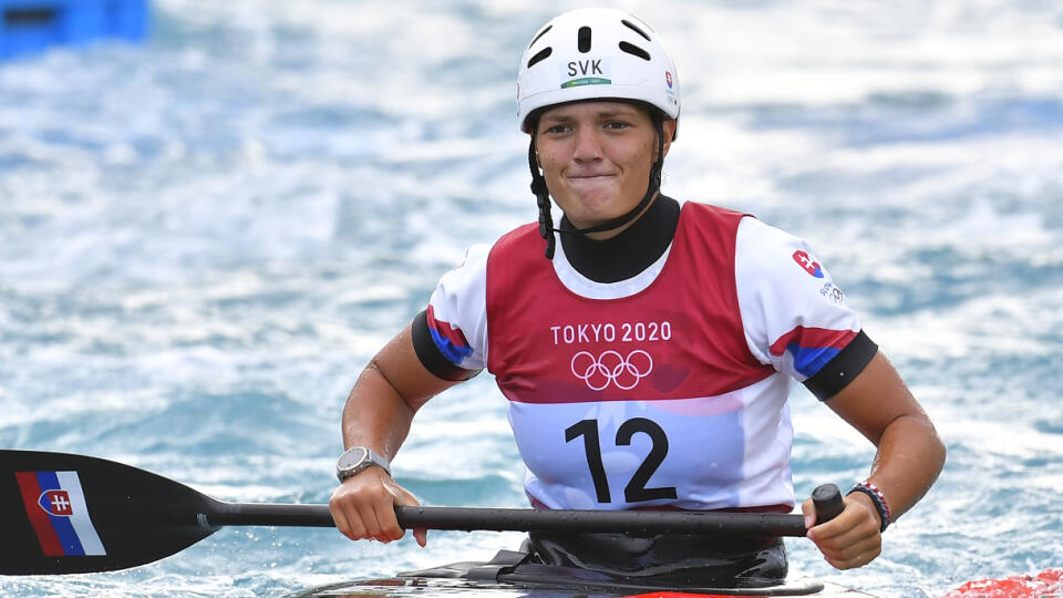 Na snímke slovenská reprezentantka vo vodnom slalome Monika Škáchová po finálovej jazde v kategórii C1 počas XXXII. letných olympijských hier v Tokiu vo štvrtok 29. júla 2021. FOTO TASR - Michal Svítok